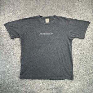 Mossimo Y2K Men Dark Gray T Shirt Short Sleeve Pinhole SEE PICS Crew Neck Size M